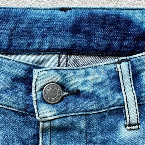 VIKTOR & ROLF Slim COTTON Denim JEANS w/All-Over Embroidered Motif SIZE 32 US - Picture 5 of 11